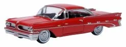 Oxford Diecast HO 87PB59005 1959 Pontiac Bonneville Coupe, Mandalay Red