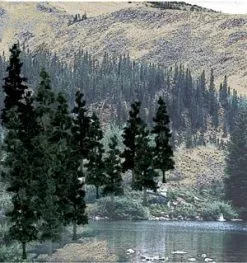 Woodland Scenics TR1581 Value Trees, Conifer 4" To 6" (24)